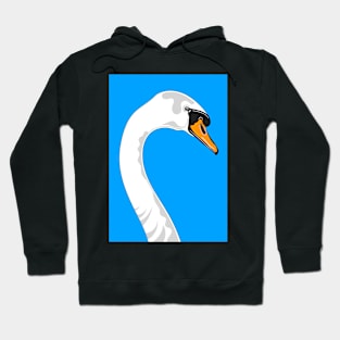 Blue Swan Portrait Hoodie